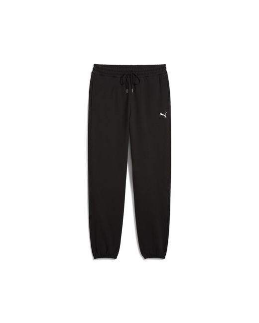 PUMA Black Wardrobe Essentials Relaxed Sweatpants for men