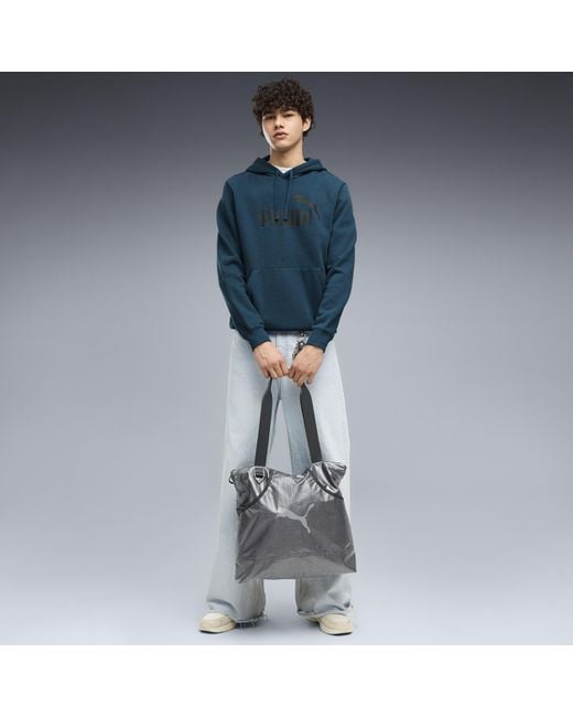 PUMA Blue Essentials No. 1 Logo Hoodie for men