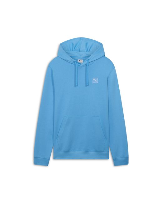 PUMA Blue Elevated Essentials Hoodie for men