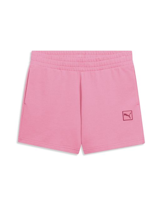 PUMA Pink Elevated Essentials 5" Mid-Rise Shorts