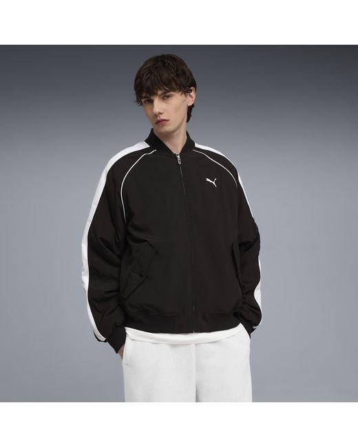 PUMA Black T7 Bomber Jacket