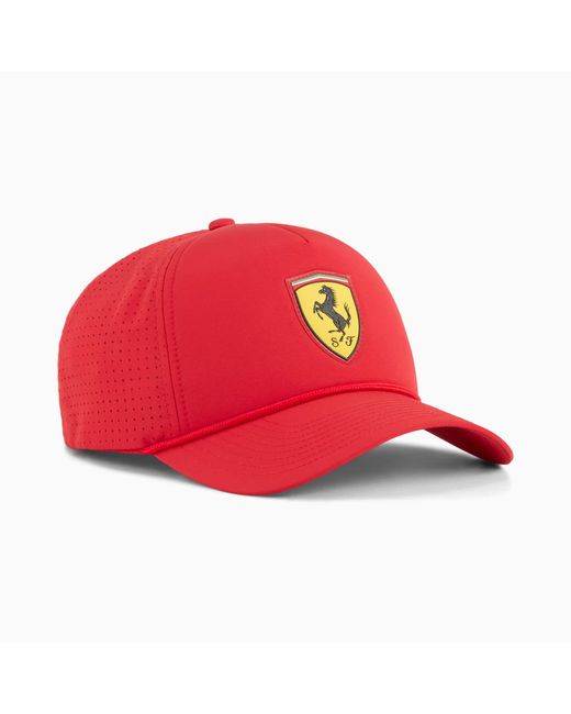 PUMA Red Standard Scuderia Ferrari Race Trucker Cap Rosso Corsa Ss25 for men