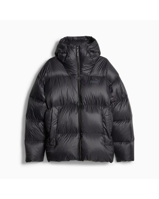 PUMA Black Hooded Ultra Down Puffer Jacket for men