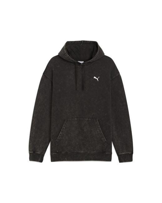 PUMA Essentials Elevated Relaxed Wash Hoodie Herren in Black für Herren
