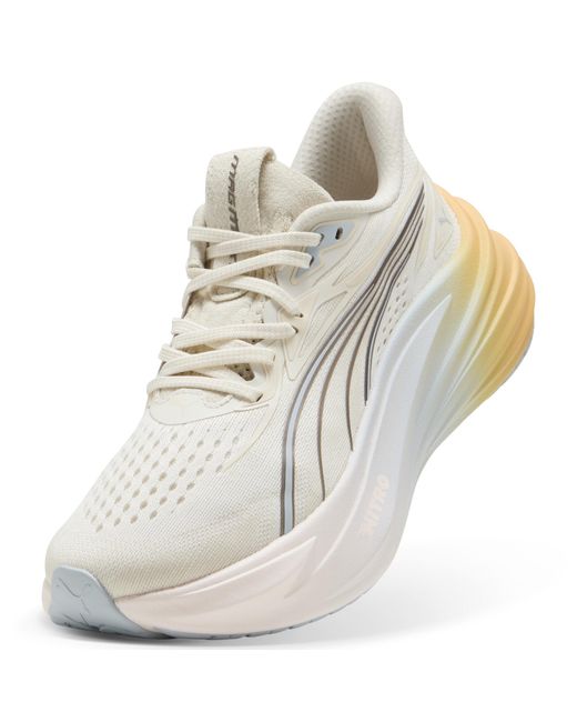 PUMA White Magmax Nitro 2 Running Shoes