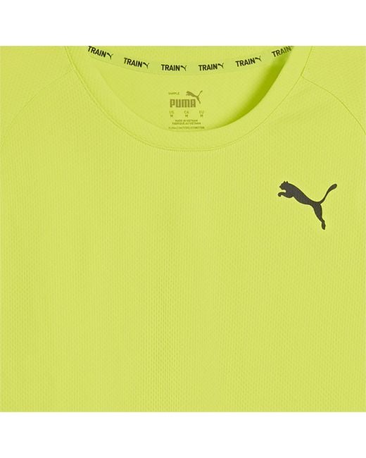 T-Shirt Fit Ultrabreathe Da, /Altro di PUMA in Yellow