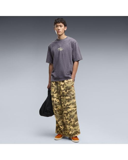 PUMA Purple Graphic T-Shirt for men