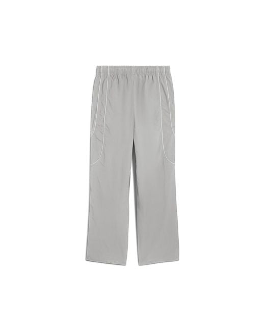 PUMA Tech Relaxed Trainingshose Herren, Echo/Weiß in Gray für Herren