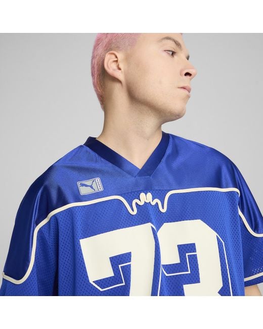 PUMA Dress Code Football-Inspired Basketballtrikot in Blue für Herren