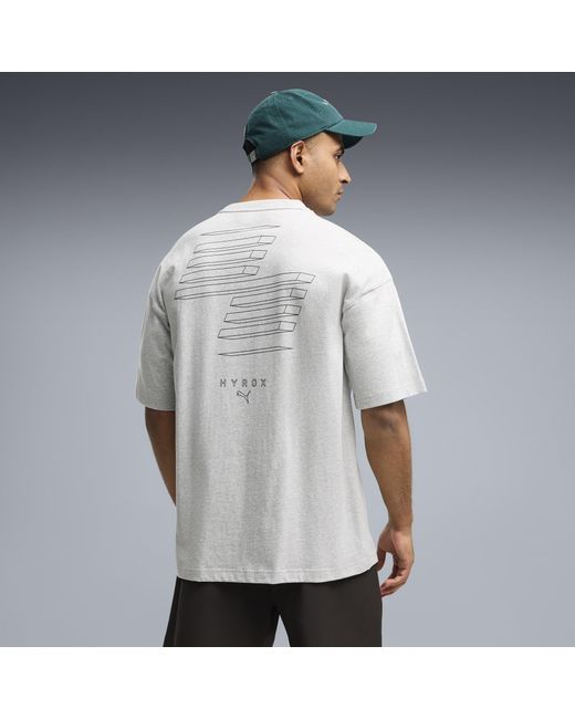 PUMA Gray X Hyrox Lifestyle Oversize T-Shirt for men