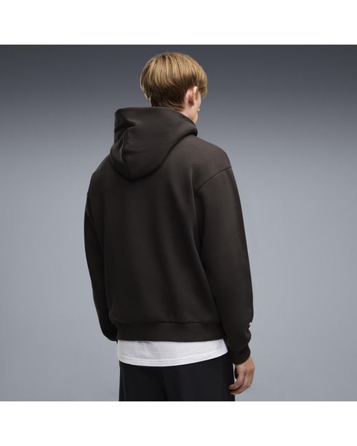 PUMA Black Ferrari Coloured Shield Fleece Hoodie for men