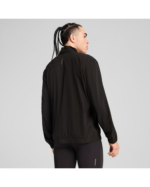 PUMA Black Velocity Woven Running Jacket for men