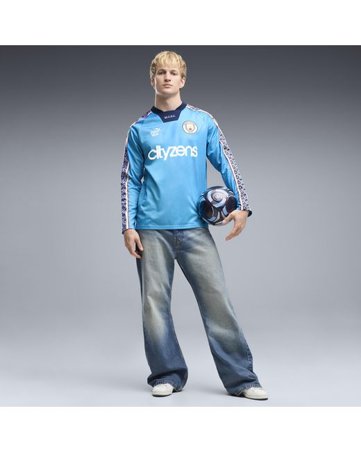 PUMA Blue Manchester City King Relaxed Jersey for men