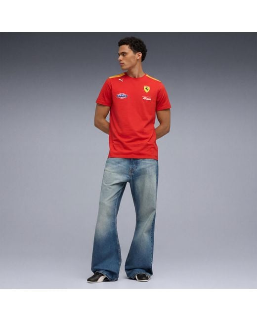PUMA Red Ferrari Hypercar Replica T-Shirt for men