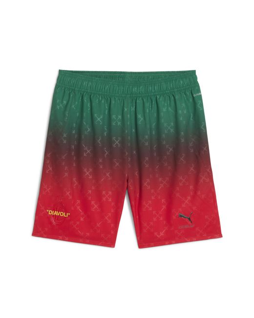Shorts Authentic Ac Milan X Off-Bianco Da Uomo, Abbigliamento, Rosso/Nero di PUMA in Red da Uomo