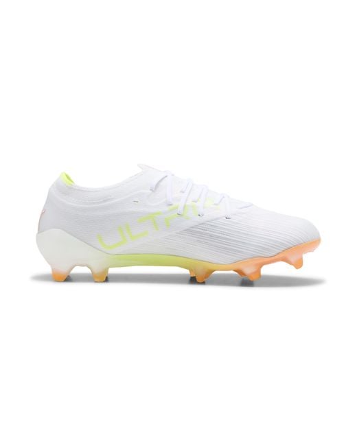 PUMA White Ultra Nitro 7 Pro Fg Football Boots