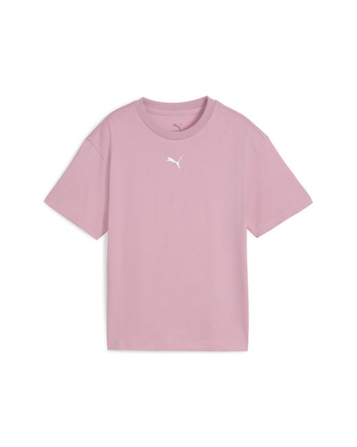 PUMA Pink Essentials Boxy T-Shirt Teenager, Age, Poised