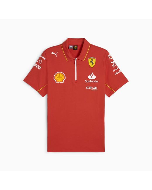 Polo Scuderia Ferrari Team da di PUMA in Red da Uomo