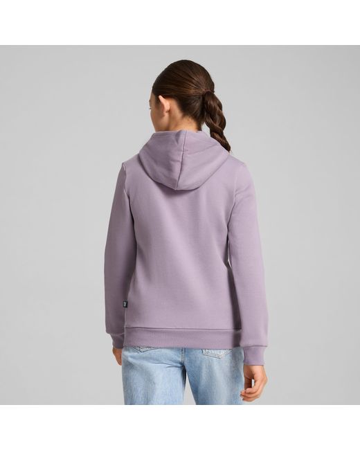 PUMA Purple Essentials Logo Hoodie Youth