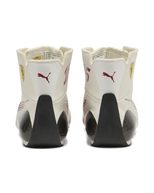 PUMA White Scuderia Ferrari Speedcat Pro Charles Leclerc Boots for men