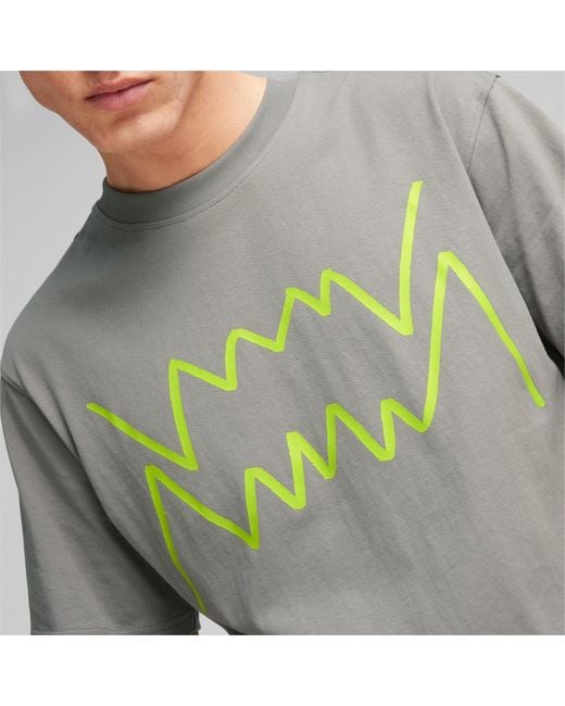 PUMA Green Jaws Core Basketball T-shirt for men