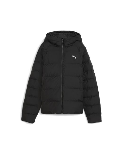 Chaqueta Acolchada Con Capucha Juvenil, Ropa, Negro PUMA de color Black