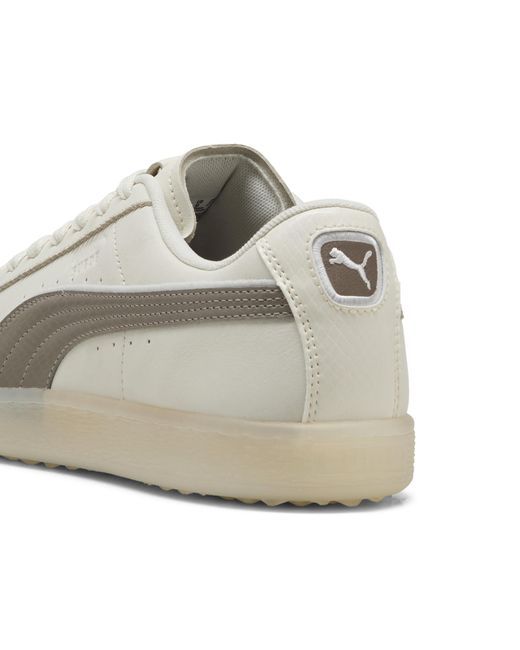 PUMA White Suede Golf Shoes for men
