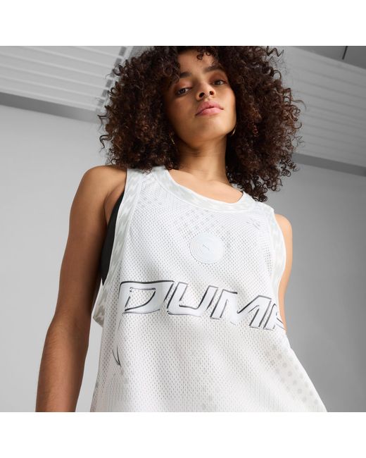 PUMA Jer-she Basketbalshirt in het White