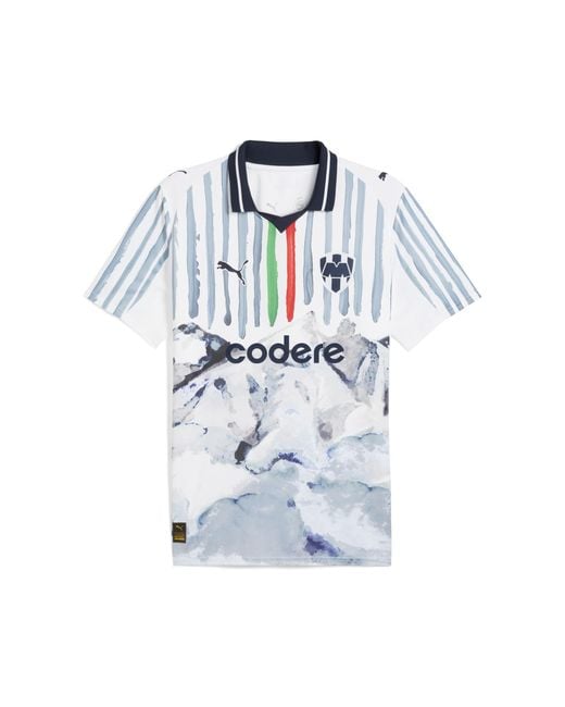 PUMA Kidsuper X Cf Monterrey Shirt Voor Blauw/Wit, Maat in het Blue voor heren