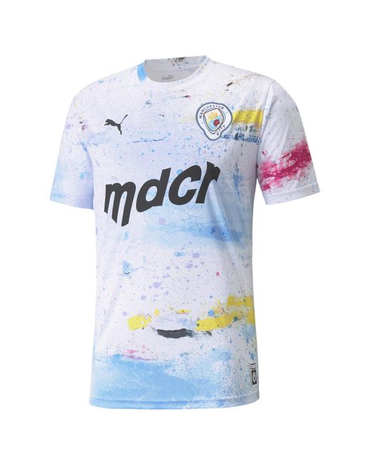PUMA White Manchester City X Mdcr Graphic Jersey for men