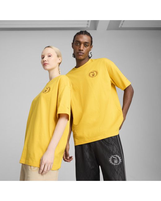 Camiseta Estampada Extragrande X Harry Potter PUMA de color Yellow