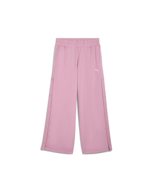 Pantaloni A Vita Bassa Wardrobe Essentials Da Donna, Abbigliamento, Poised Rosa di PUMA in Pink