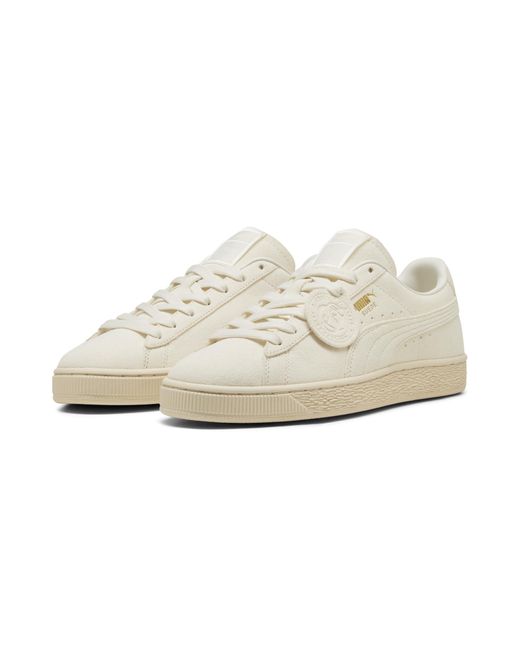 PUMA White Charles F. Stead Suede Sneakers