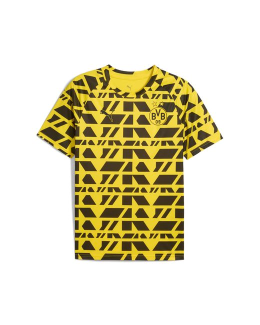 Maglia Pre-Partita Borussia Dortmund Da Uomo, Sport, Faster Giallo/Nero di PUMA in Yellow da Uomo