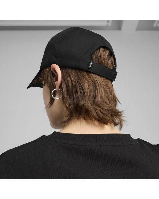 PUMA Black Essentials Metal Cat Baseball Cap