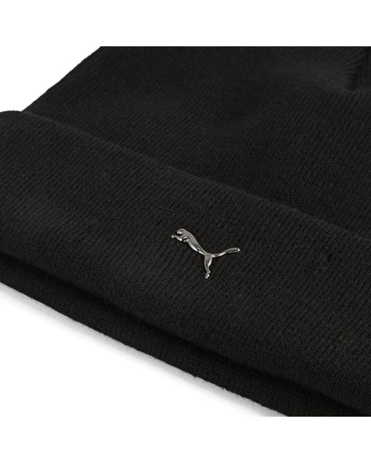 PUMA Black Metal Cat High Crown Beanie
