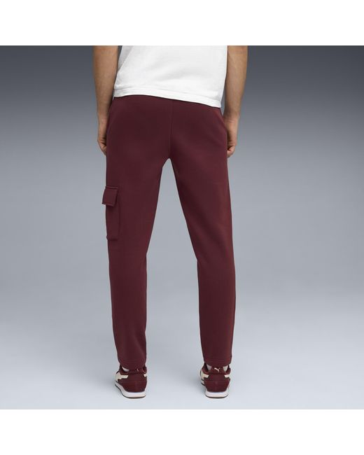PUMA Purple Elevated Essentials Cargo Pants for men