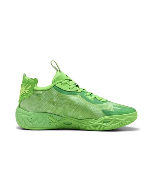 PUMA Green Mb.04 Lo Team Basketballschuhe Schuhe, Glare/Fizzy Light