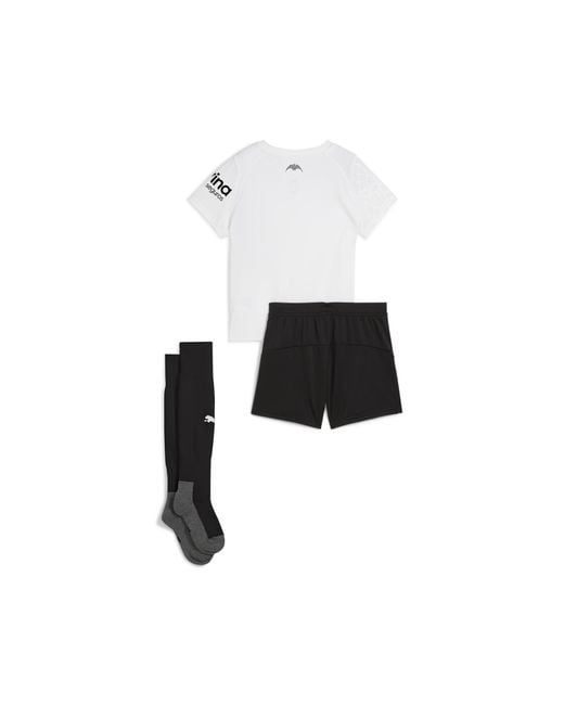 Minikit Valencia Cf 1.ª Equipación 25/26 Para Niños, Ropa, Blanco PUMA de color Black
