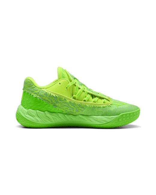 PUMA Green Mb.05 Lo Flourish Basketball Shoes