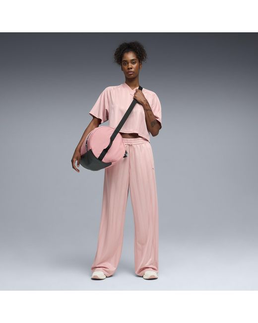 PUMA Pink League Wide Leg Pants