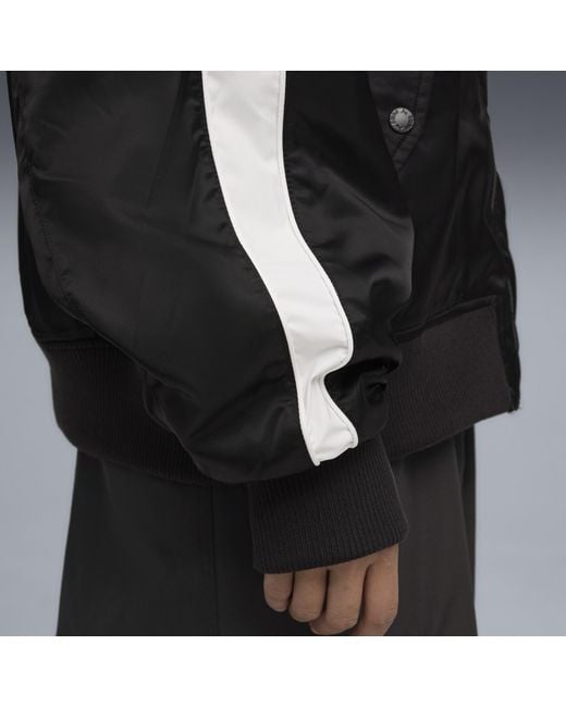 PUMA Black T7 Bomber Jacket