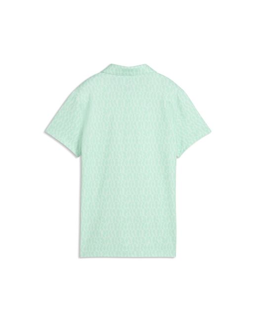 PUMA Green Cloudspun Wavey Polo