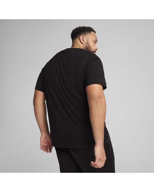 PUMA Black Essentials Logo T-Shirt for men