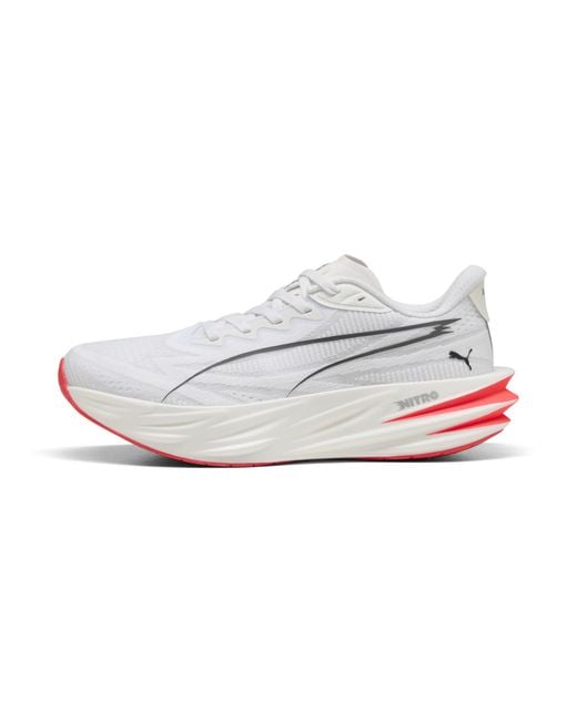 PUMA White Deviate Pure Nitroâ Running Shoes