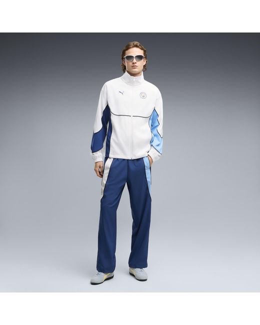 PUMA Blue Manchester City Tech-X Full-Zip Track Jacket for men