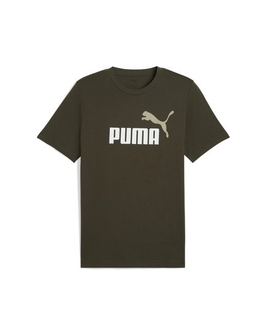 PUMA Essentials 2 Colour No. 1 Logo T-Shirt Herren, Kleidung, Dark in Gray für Herren