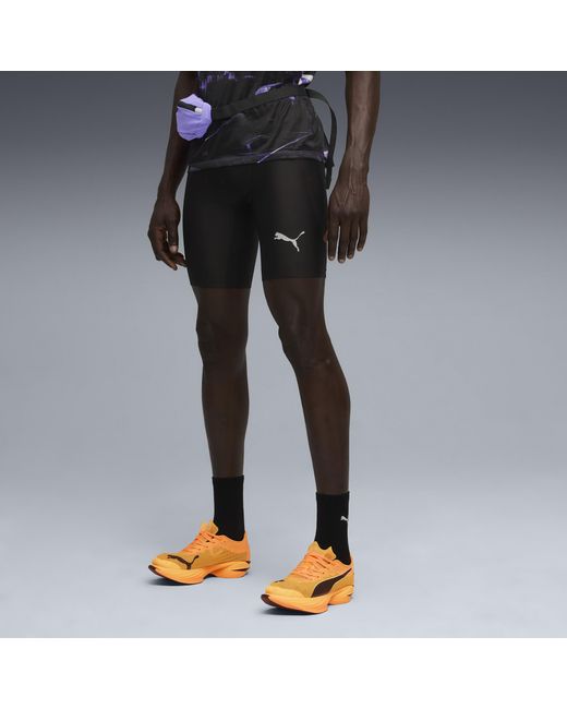 PUMA Black Raceday Ultraform Stretch 9" Running Short Compression Tights
