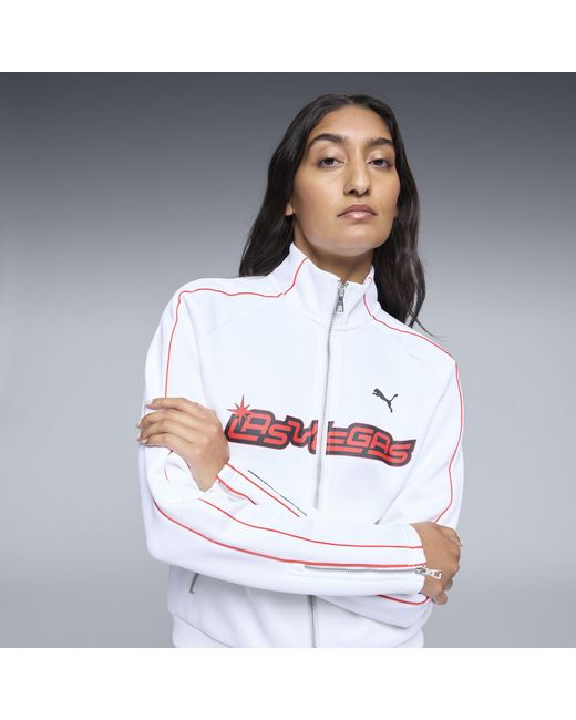 PUMA White T7 Las Vegas Track Jacket