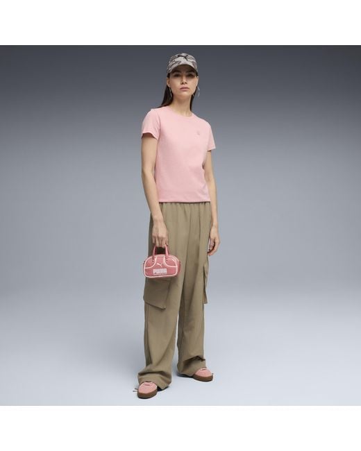 PUMA Pink Elevated Essentials T-Shirt